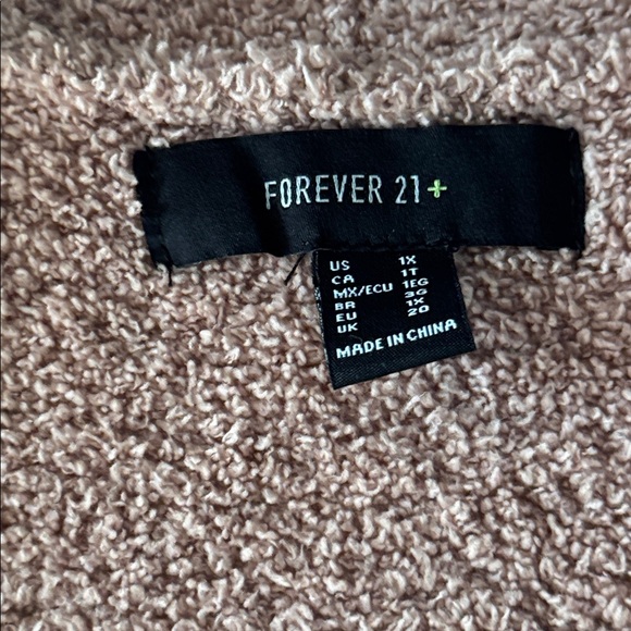 Forever 21 + teddy soft long cardigan - Picture 3 of 5